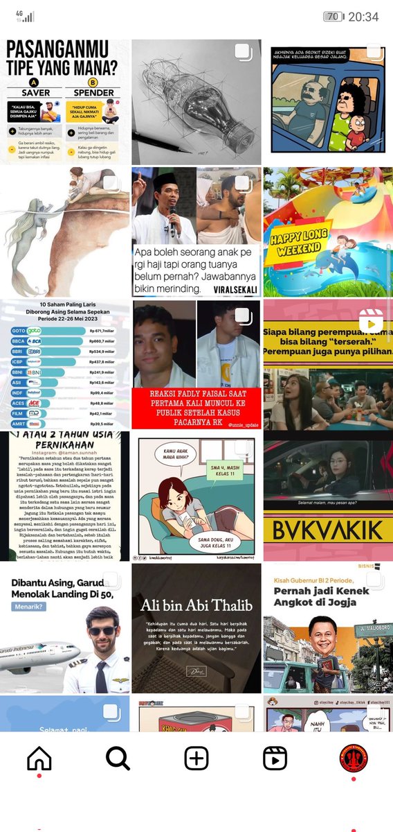MIbasisBJB's tweet photo. Laki-laki baik biasanya bisa dicek dari tab explore di Instagramnya. 

Coba share punya kamu kalo berani

Akun IG milanisti gini aja...

One Piece, komik-komik, sketsa komedi dan tips parenting (maklum sudah bapak-bapak)

Baru nyadar, Kok gak ada tentang Milan ya 😅 https://t.co/GELBIiYuJH