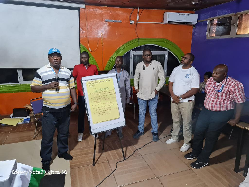 Tonyakumu's tweet photo. @UnhcrLiberia ends Retreat &amp; Code of Conduct session. Impressed by Colleagues' dedication to our work &amp; the theme of Trust &amp; Collaboration. Am honoured to work with such a rich team.Very sad but acceptin the realities of necessary change in our footprints inLiberia. Thank u Team. https://t.co/5RL8WeuiBw