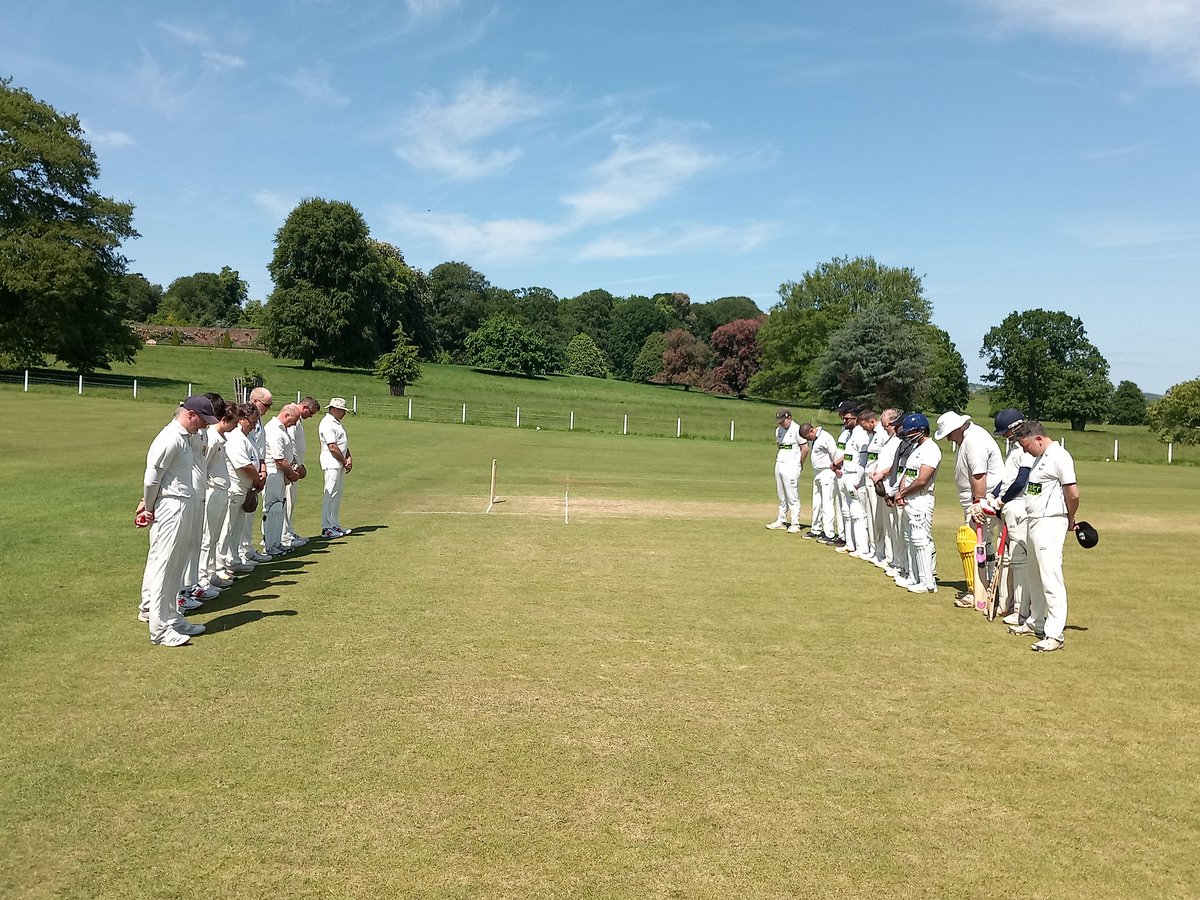 The 2nd XI and <a href="/studleyroyalcc/">Studley Royal CC</a> paid their respects at the ACG to former Arthington player Brian Meredith who passed away this week. Rest in peace, Brian 🏏