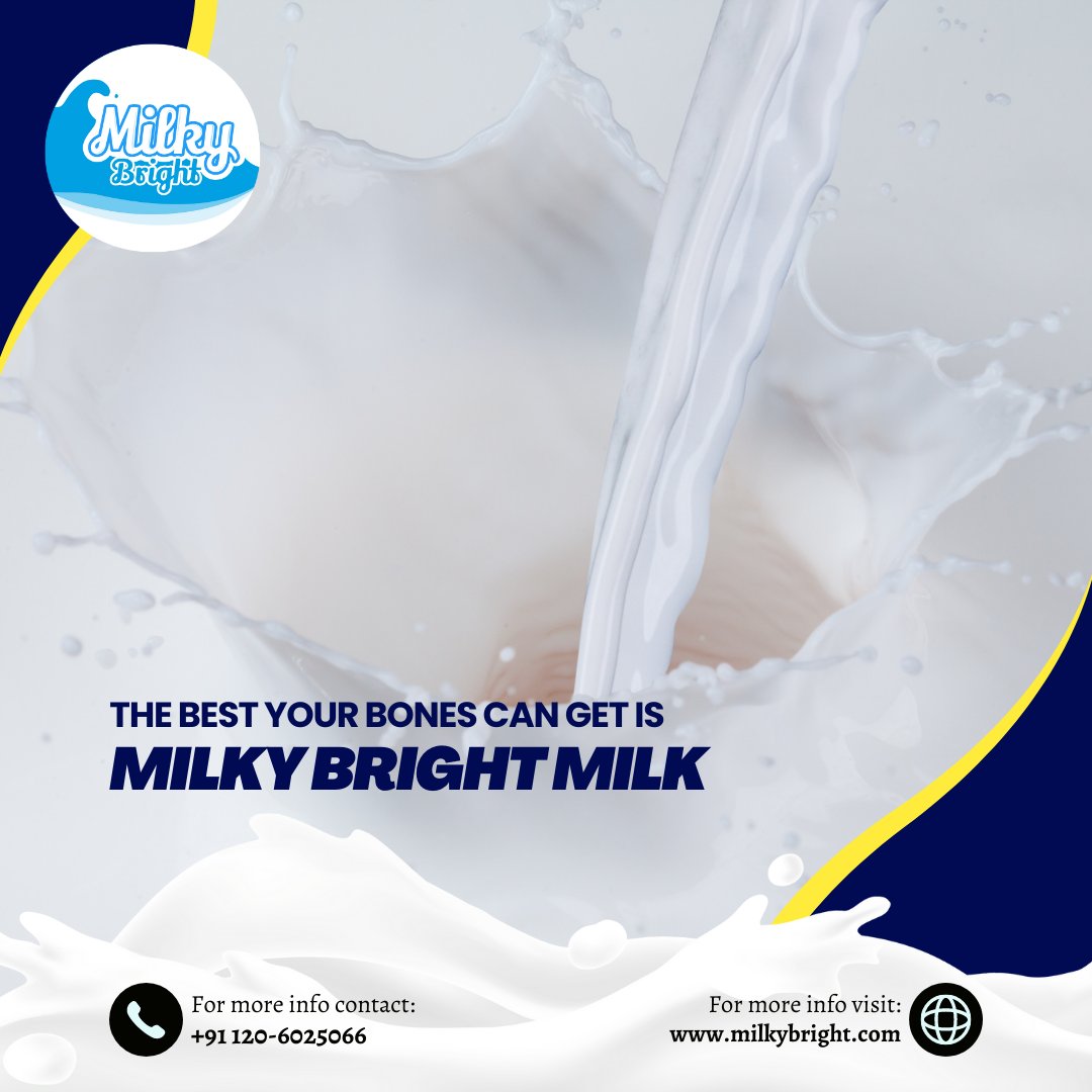 The best your bones can get is Milky Bright Milk. 
#dairy #milk #dairyfarm #cows #farm #cowmilk #dairycows #vegan #food #agriculture #dairyfarming #healthymilk #dairyproducts #dairymilk #organicmilk