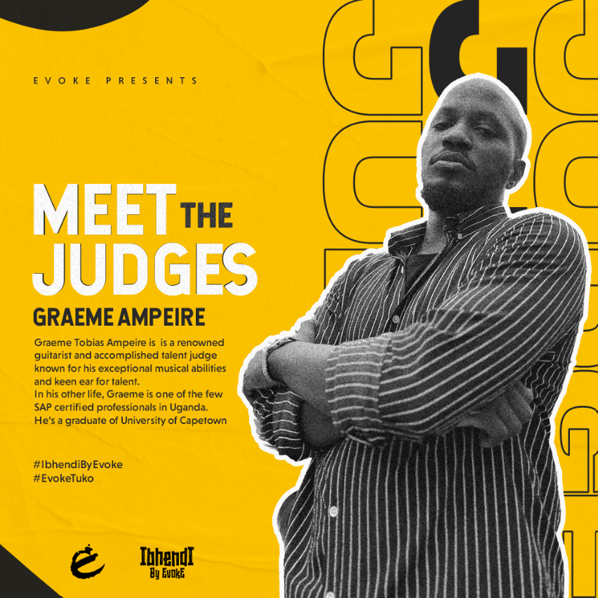 evoke_ug's tweet photo. Meet your Judges!👑

Graeme Tobias Ampere is is a renowned
guitarist and accomplished talent judge
known for his exceptional musical abilities
and keen ear for talent.

#evoketuko #IbhendiByEvoke https://t.co/pw4MzKJasz
