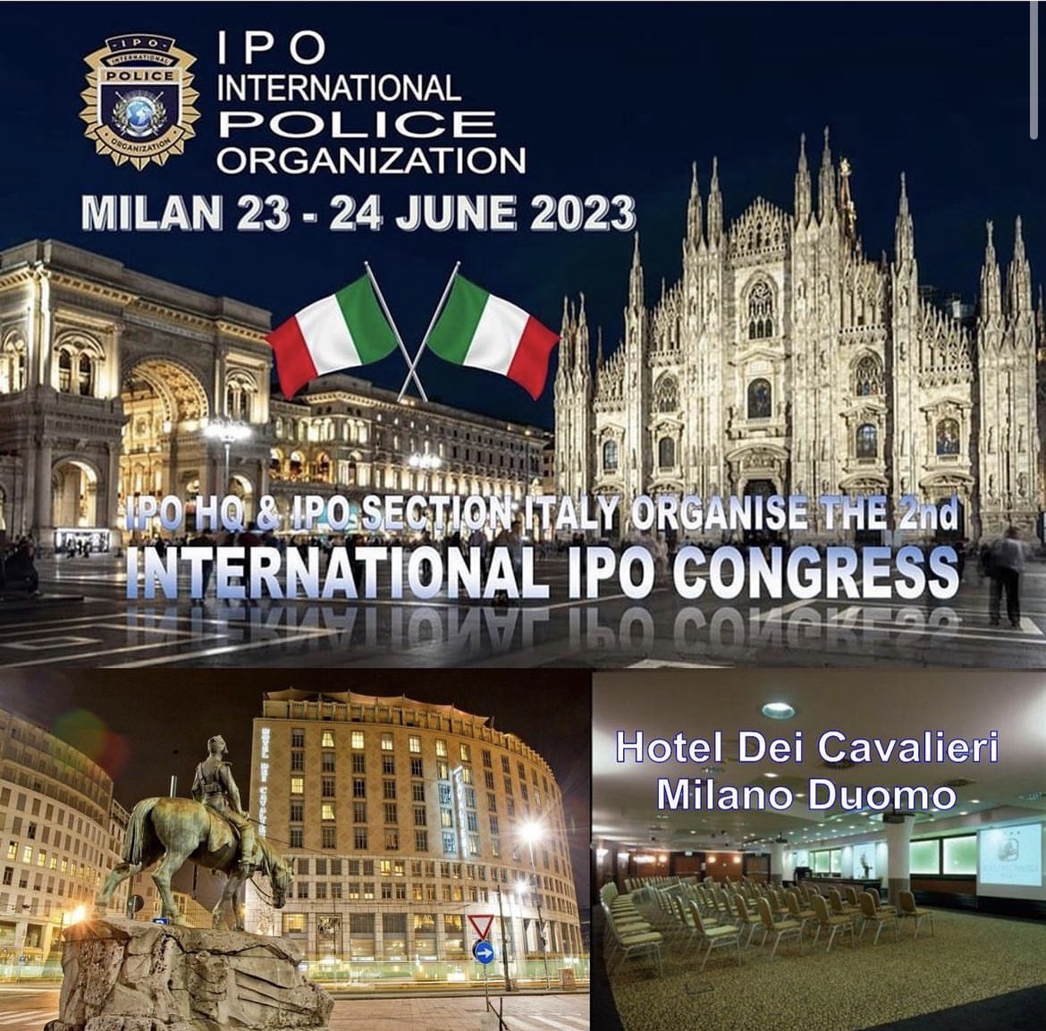 We are only a few days away from the second international congress of the IPO, which will take place in Milan on June 23-24, where members and delegations of the IPO from all over the world will participate, as well as high government authorities. 

We expect you.