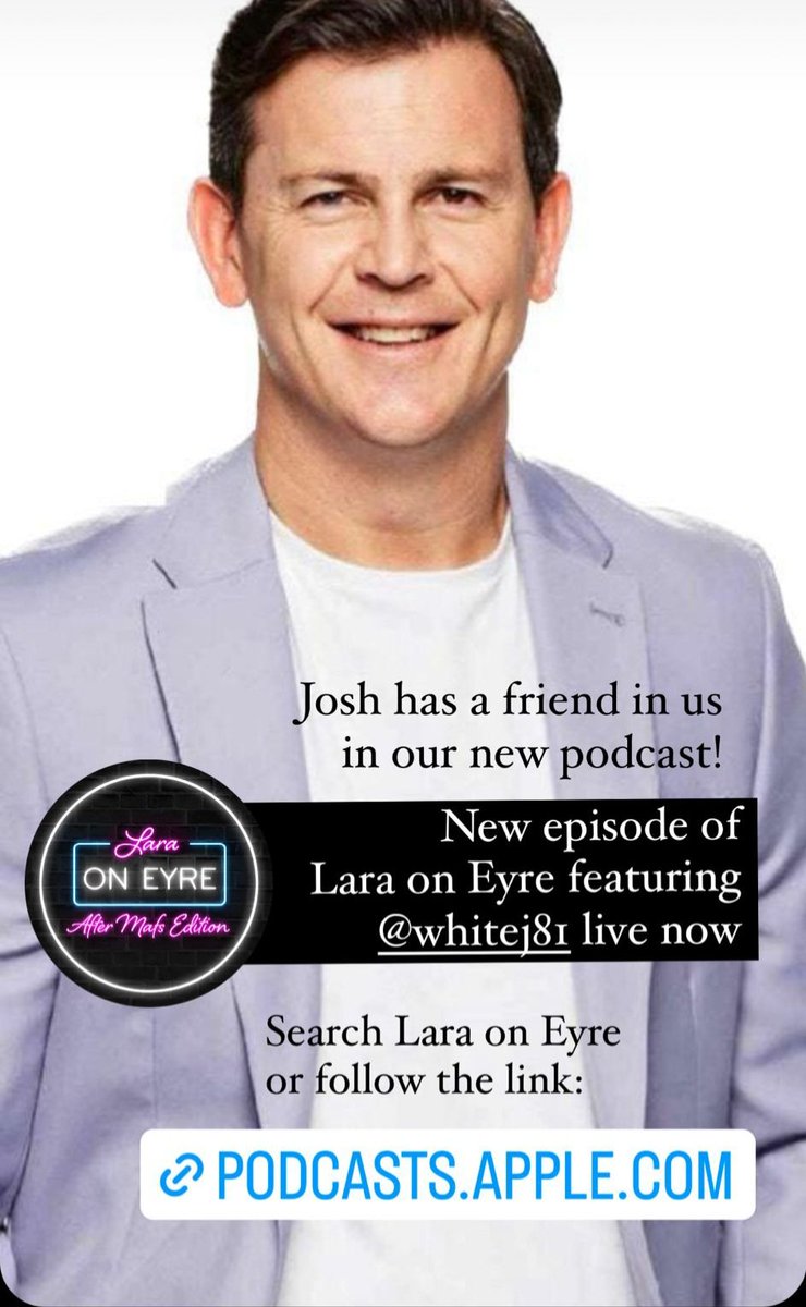 More interviews out now !!!! LARA ON EYRE with guest Josh White #mafsau #mafs #podcasts