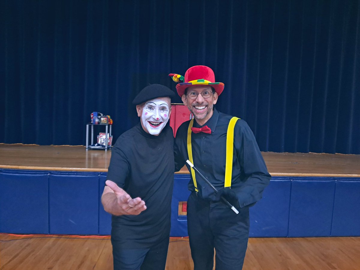 Thank you JJMime and magician, Steve Weiner for two fun-filled performances to a packed house at Arts &amp; Culture Night