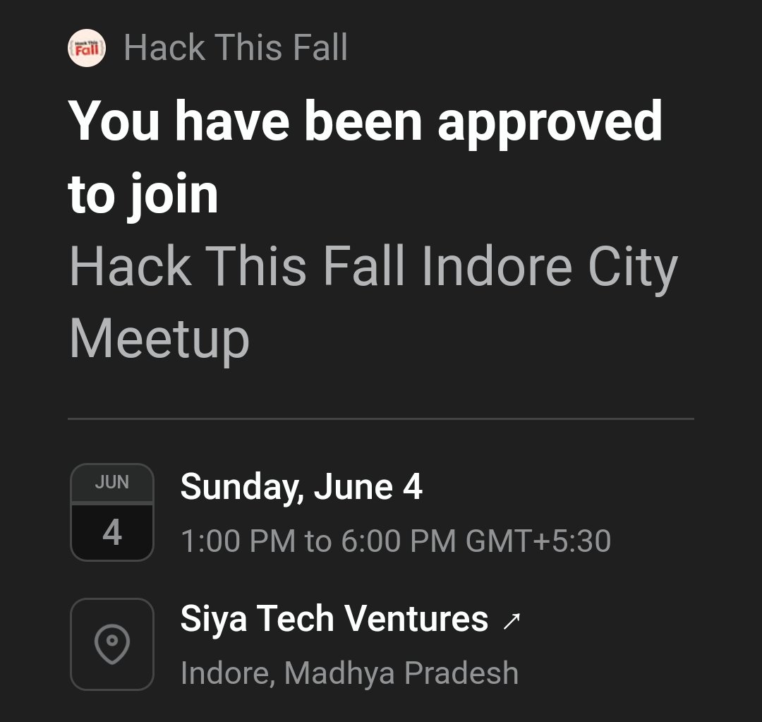 atharvagadkari5's tweet image. Will be attending a meet-up after a long time 😍😍🎉

Let's catch up tomorrow 🤗😊
@hackthisfall @hekorscommunity

#HTFMeetups
#HTFIndore