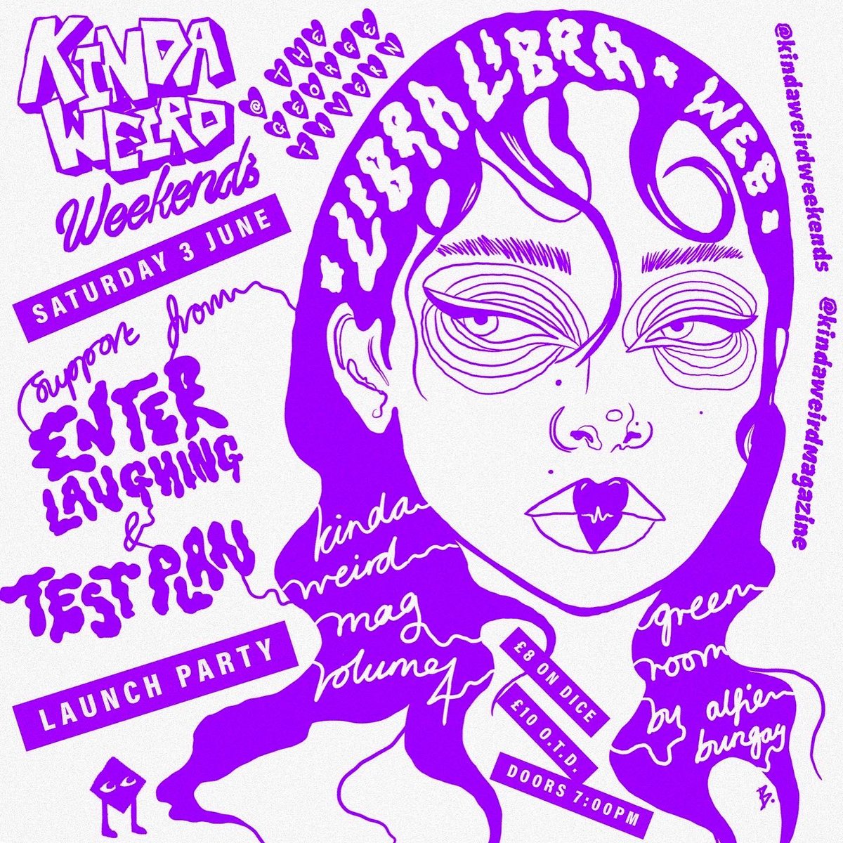 CALLING ALL LONDON FRIENDS… TONIGHT WE PLAY @TheGeorgeTavern FOR KINDA WEIRD WEEKENDS X <a href="/AlfieBungay/">Alfie Bungay</a> ‘S ‘GREEN ROOM’ BOOK LAUNCH - ITS GUNA POP OFF - TIX HERE: linktr.ee/libralibramusic 

DOORS 7PM 🚗💨❤️‍🔥