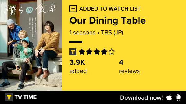 yuchanslay's tweet photo. I've just started following Our Dining Table https://t.co/p9RSe0MJDR #tvtime https://t.co/JXzF4fOuoT
