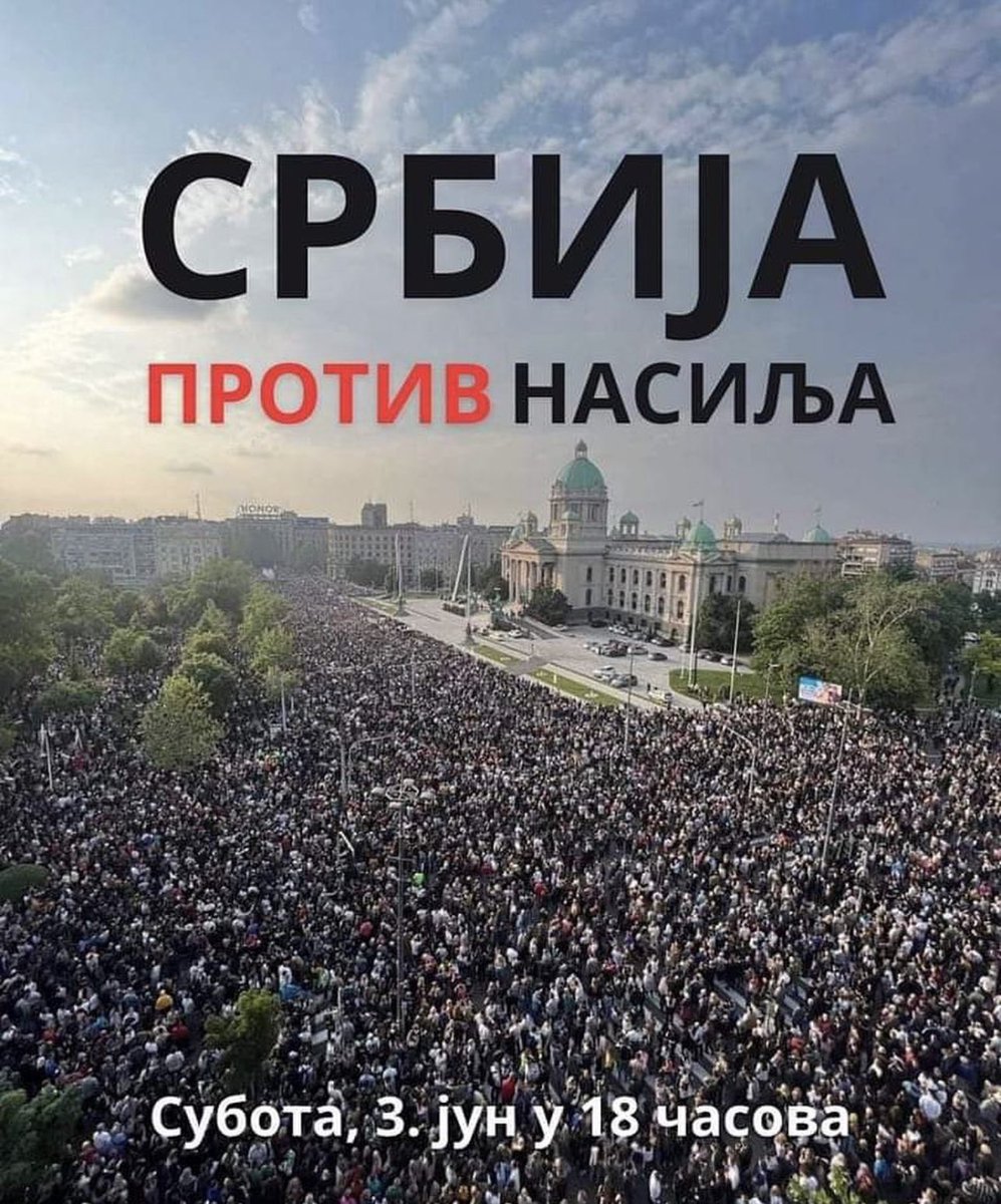 Today & everyday, in my thoughts with so many brave citizens in my native #Belgrade & #Serbia who peacefully march against violence (physical & verbal) & for respect of #EUValues
May EU Leaders, Institutions & Citizens hear & support their strong appeal!
#SrbijaProtivNasilja 🇷🇸🇪🇺