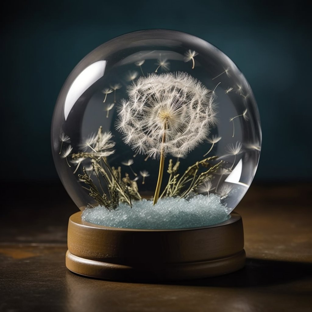 snow globe containing delicate dandelions @midjourney #midjourneyV5 #aiartgeneratedart #generativeart #generativeartwork #artificialintelligenceai #aiartgenerator #aiartwork #aiartworks #artificialintelligence #midjourney #midjourneyart #midjourneycommunity