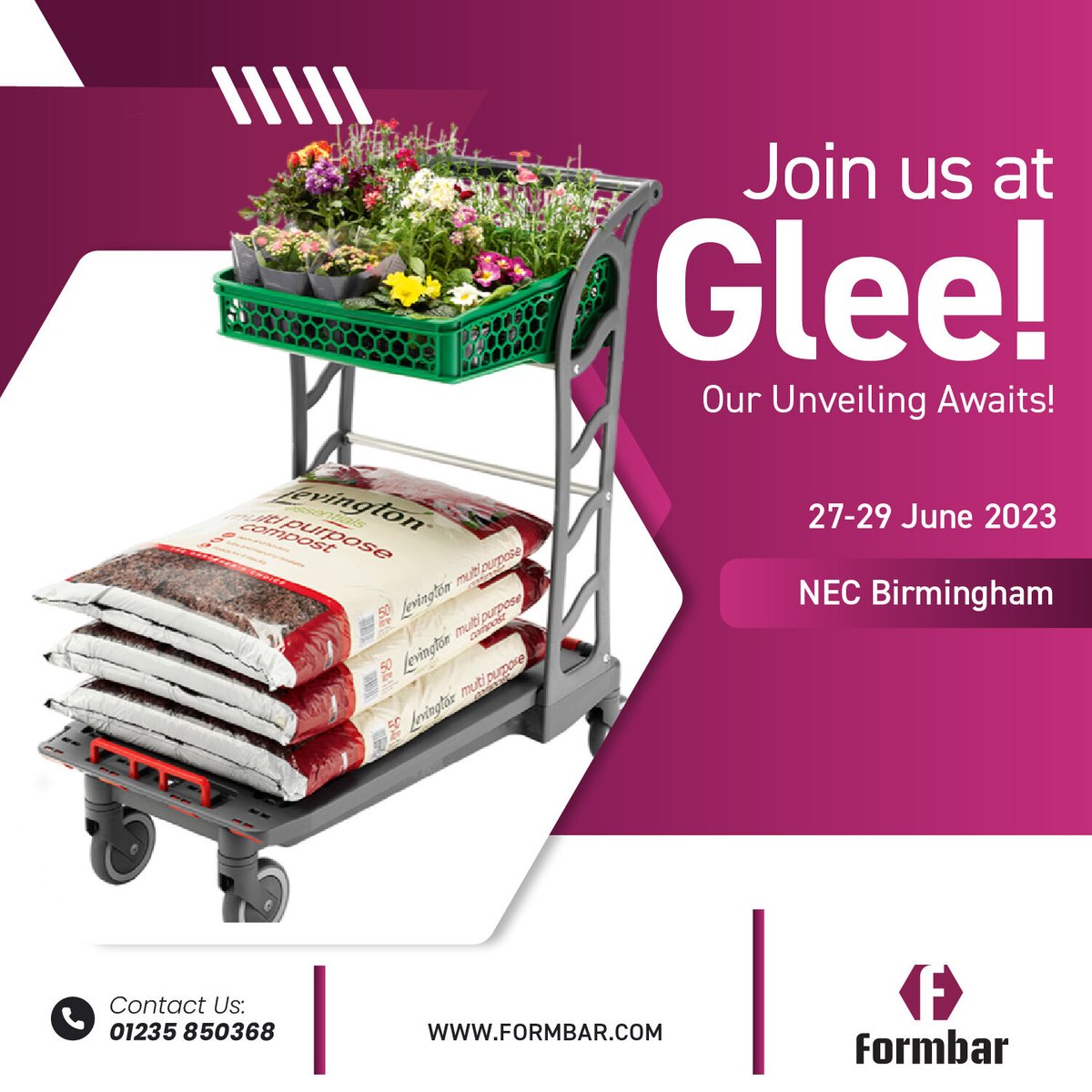 FormbarLimited's tweet photo. Join us at GLEE!

27th-29th June 2023, NEC Birmingham.

https://t.co/IkRBkia7Xs

#retail #baskets #trolley #trolleybasket https://t.co/JkI0LtZUnd
