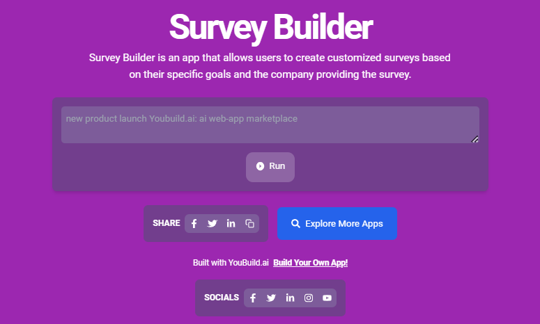 Youbuild_Ai's tweet photo. Interested in building your own generative AI app? Check out https://t.co/jjNNs7bV4B and create your app in seconds! #generativeAI #Youbuildai @BernardMarr @drfeifei @AndrewYNg https://t.co/tya07nqSVg