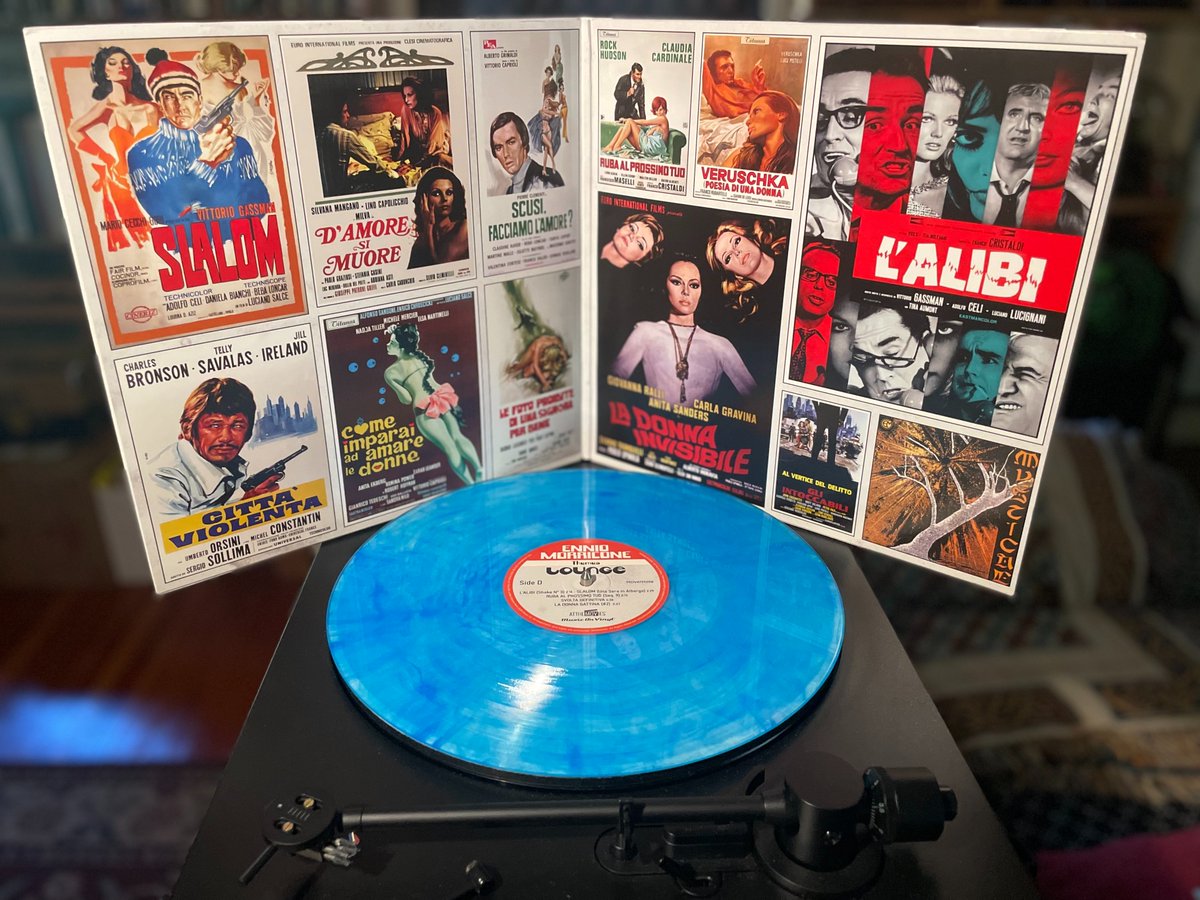 cultdung's tweet photo. ENNIO MORRICONE • THEMES: LOUNGE (@MusicOnVinyl, 2020) #Popsike &amp; #EZListening selections from The Maestro's '60s-70s Italian film work. Vocals by I Cantori Moderni Di Alessandroni &amp; Edda dell'Orso. 2xLP 180g blue #vinylrecords #SoundtrackSaturday #RockSolidAlbumADay2023 154/365 https://t.co/0XcR9aZ4SH