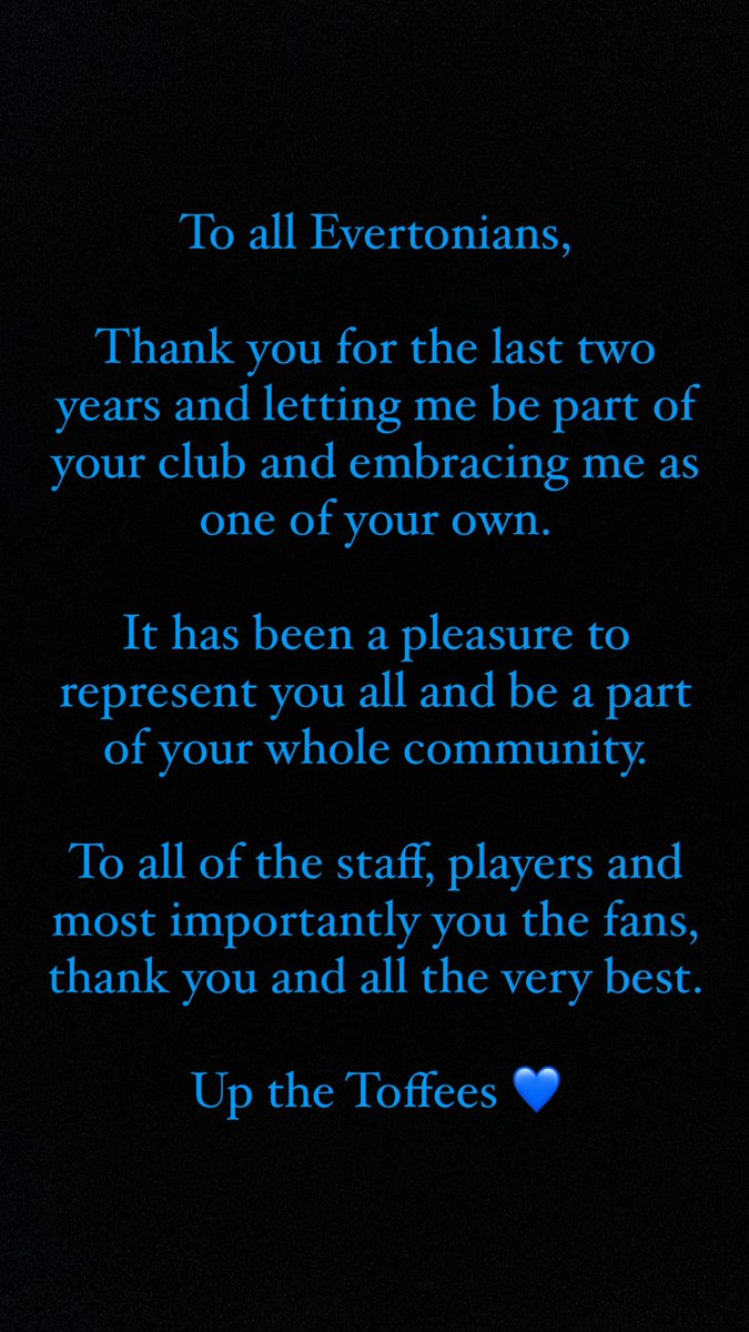 🔵 OFICIAL: ASMIR BEGOVIC SE VA DEL CLUB
El arquero de 35 años (cerca de los 36) se despide de #Everton con esta carta agradeciendo a los fans de los Toffees. Atajó un total de 10 partidos y tuvo 4 vallas invictas en 2 años
Mucha suerte @asmir1 en tu futuro!
#EFC #COYB #UTFT