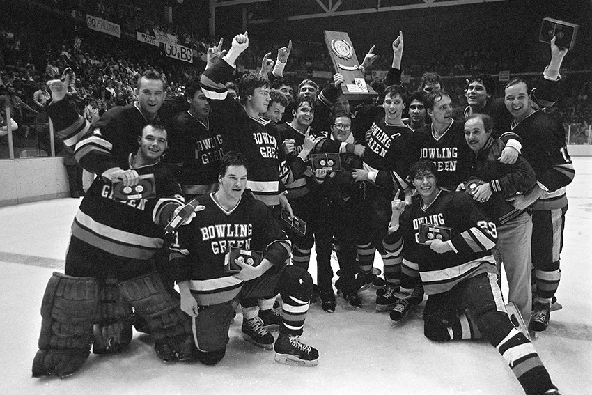 BarstoolBG's tweet photo. Remember this weekend that BG is the only Men’s NCAA hockey team in the state of Ohio with a national championship https://t.co/U4IKfxm16E