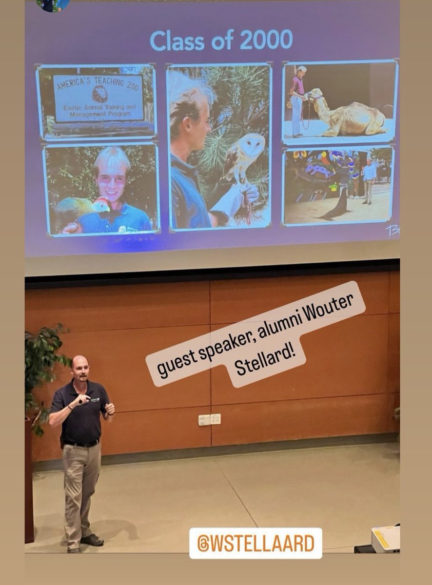 KUZOgroup's tweet image. We're thinking about @Wouter_Stel at his alma mater, inspiring the next generation. #trainingthetrainer #animalwellbeing #zoosandaquariums #bethechange