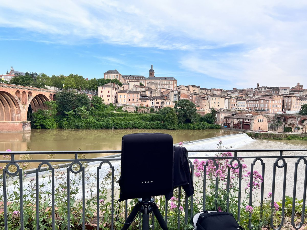 thibautrey's tweet photo. Coucou à toute l’équipe @Vaonis_fr depuis la ville d’Albi dans le Tarn. Croisons les doigts que la météo s’améliore. https://t.co/deBVkF826w