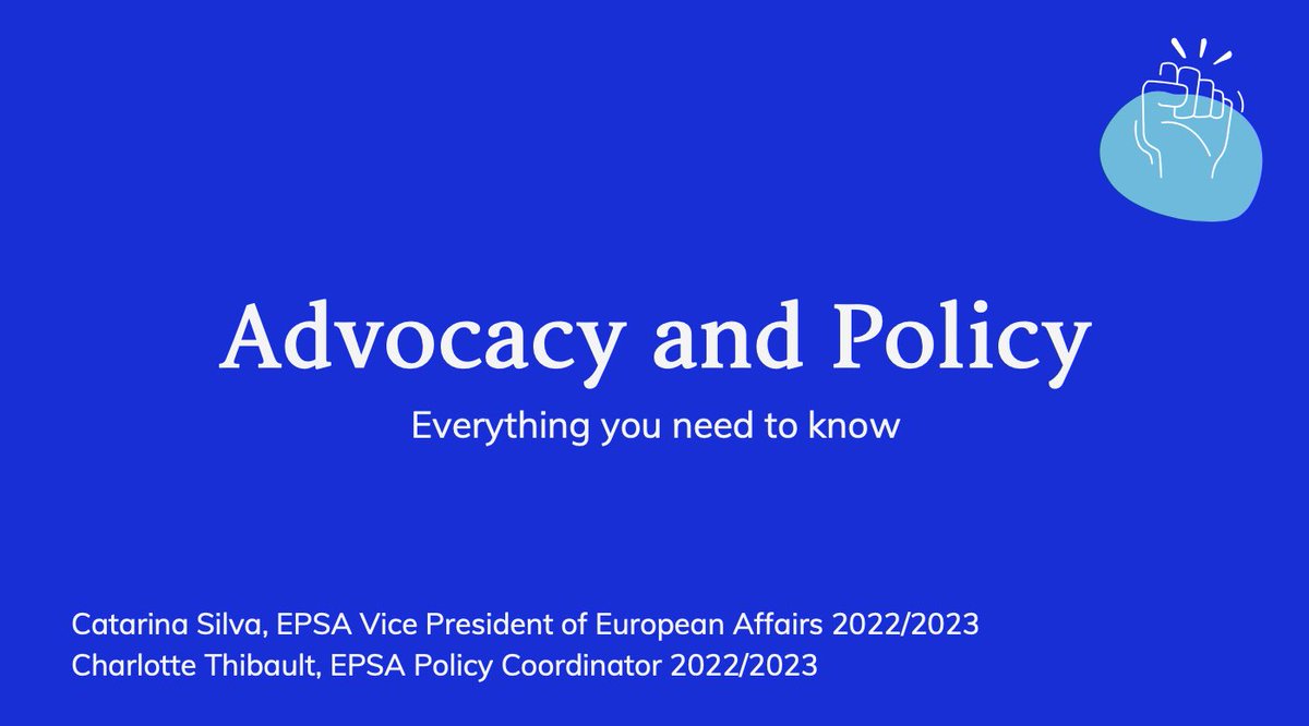 Workshop on advocacy and policy 🇪🇺| Thank you <a href="/ApefPt/">APEF</a> for having us with @Catarina_EPSA to present EPSA’s advocacy and policy 🙌 it was my pleasure to receive questions from you and see your interest in the topic! 👏