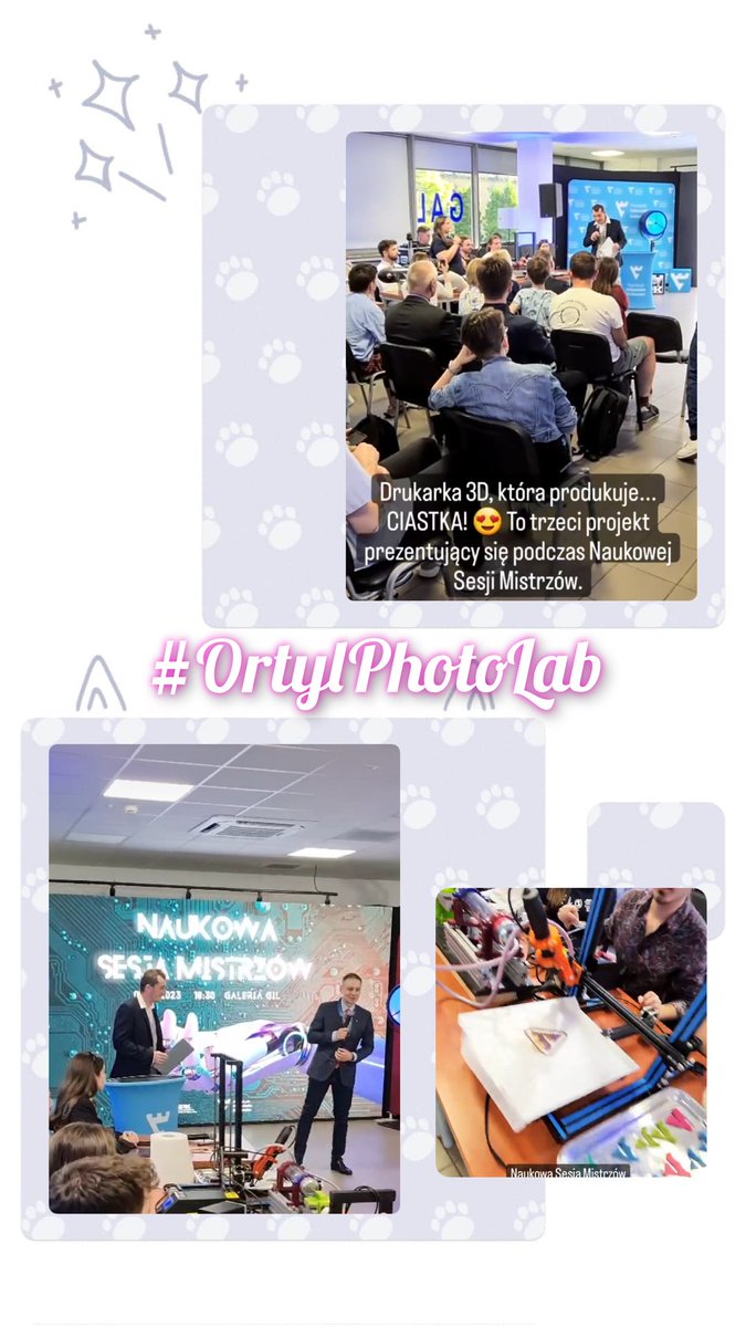 JoannaOrtyl's tweet image. Today our students present their project carried out within the framework of #FutureLab PK. Today we are printing and baking! That is, we are launching a 3d printer for cakes🚀💥💗🎯‼️
@gosianoworyta @DKiesiewicz @OksiutaDawid 
#OrtylPhotoLab #3dprinter