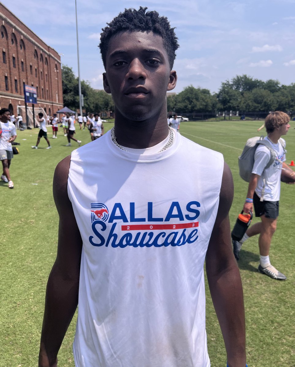 CKennedy247's tweet photo. Rising ‘25 linebacker Marcus James put together another solid showing, this time at #TheDallasShowcase

Expect more offers headed his way, still tons of growth in his game ahead

Excited to see what he does in the fall for a loaded Carl Albert squad

🔗: https://t.co/mVKBTCzPvz https://t.co/poaobNLYx6