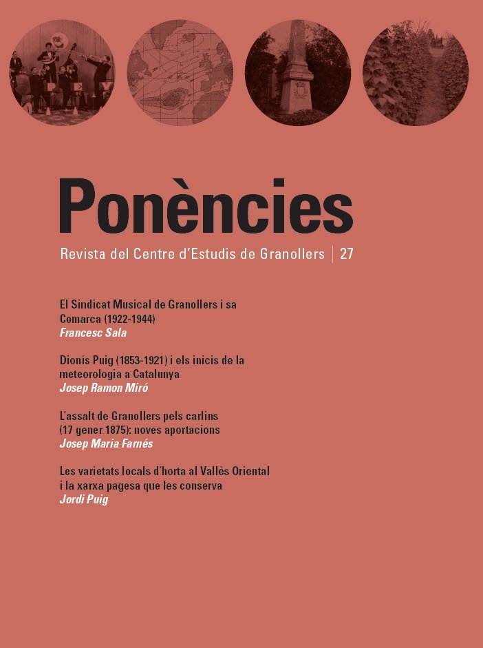 Centre d'Estudis de Granollers (@ce_granollers) on Twitter photo Ja tenim publicat el número 27 de #Ponències, la revista del <a href="/ce_granollers/">Centre d'Estudis de Granollers</a>, amb articles d'en <a href="/quicosala/">🎗Francesc Sala🎗</a>, en <a href="/jmfarnes/">Josep Maria Farnés</a>, en JM Miró (<a href="/meteocat/">Meteocat</a> ) i en Jordi Puig <a href="/spigall/">L'Espigall</a>. No us el perdeu! #VallèsOriental <a href="/iramunt/">Institut Ramon Muntaner</a> <a href="/ACGranollers/">Associació Cultural</a> Ja tenim publicat el número 27 de #Ponències, la revista del <a href="/ce_granollers/">Centre d'Estudis de Granollers</a>, amb articles d'en <a href="/quicosala/">🎗Francesc Sala🎗</a>, en <a href="/jmfarnes/">Josep Maria Farnés</a>, en JM Miró (<a href="/meteocat/">Meteocat</a> ) i en Jordi Puig <a href="/spigall/">L'Espigall</a>. No us el perdeu! #VallèsOriental <a href="/iramunt/">Institut Ramon Muntaner</a> <a href="/ACGranollers/">Associació Cultural</a>