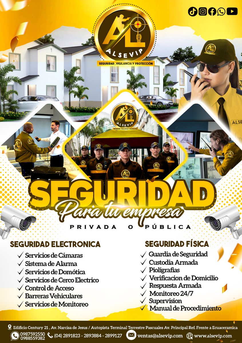 alsevip's tweet photo. 🔍Conoce más de nosotros
Somo una empresa que busca servir a la comunidad en áreas de #seguridadfisica y #SeguridadElectrónica puedes solicitar un estudio de seguridad y asesoría para encontrar los puntos de vulnerabilidad de🏬empresa,🏤local o🏡casa.
TOTALMENTE GRATIS
0988559382 https://t.co/HDAqYtQCbo