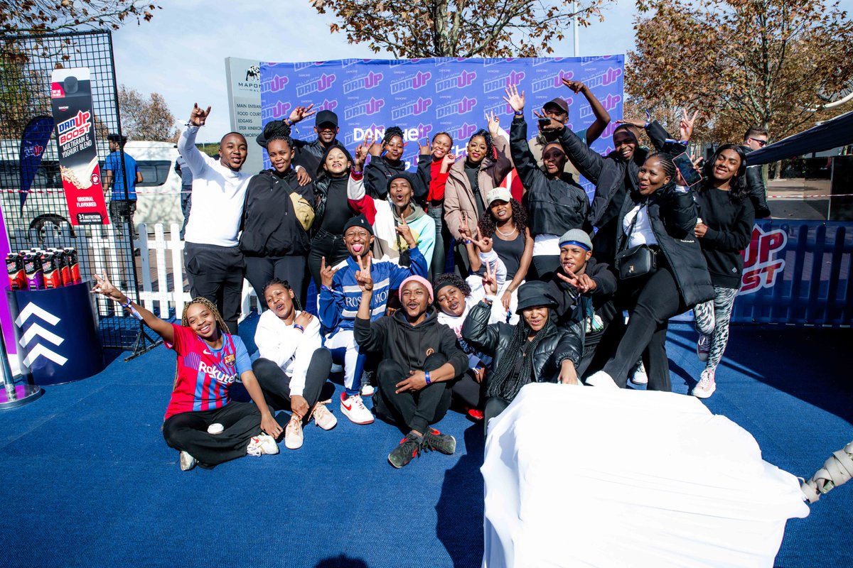 M_SportsSA's tweet photo. BIG MOOD: What a super ENERGISED day at the #DanUpBoost camp with @BontleModiselle @clementmaosa @AmLukhanyo @SowetosFinestSA and our media partners.
Here's a glimpse of what went down.
#DanUpBoost
#DanUpSA https://t.co/P7jv3LfNfb