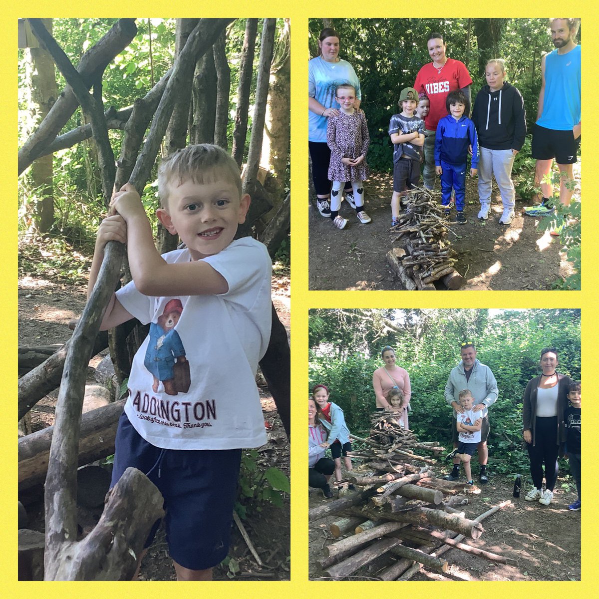 CFSMPENCOED's tweet photo. Proud moment this morning bringing families from all four cluster primary schools together for their 1st session of forest school. Excellent teamwork everyone! @CoetyPrimary @CroestyS @coychurchps @pencoedprimary @WG_Education @CSCJES @bcbc #workingtogetherasone https://t.co/5N1FtfbHze