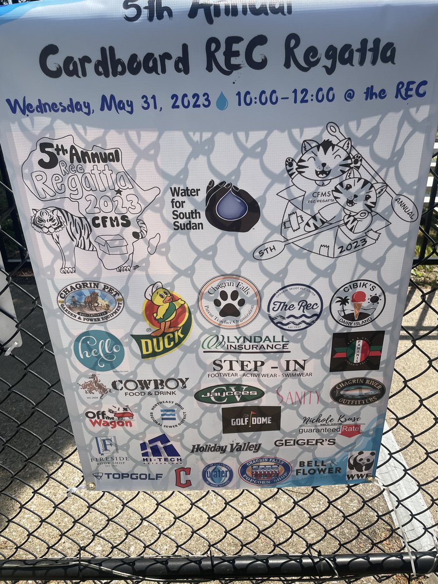 CFMSdiscenzaPal's tweet photo. What a fantastic Regatta! Stem skills, philanthropy, authentic/experiential learning! And the teacher boat FINALLY survived! $19,077 raised by 7th graders and with help from our sponsors! Another well built in the Sudan! #cfwritethestory #teamsoar https://t.co/C9YnZMnZ6z