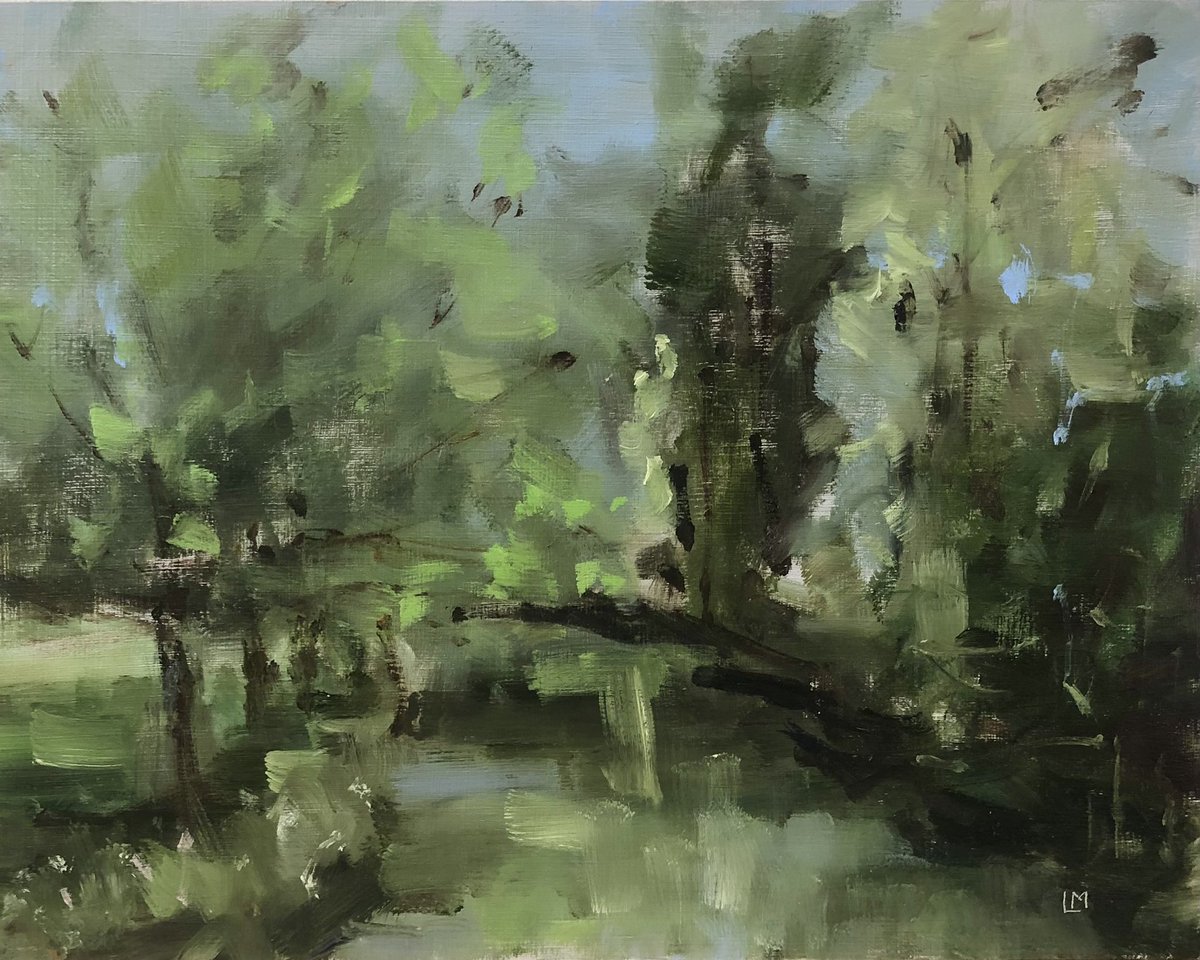 marks_lucy's tweet photo. 🌞 Such a happy time today painting in the sunshine in Guildford with the brilliant #rogerdellar for the @InstituteRoi friends paint out. 

Great to paint along with #sarahmolescule and others as well. 🎉🎉 https://t.co/LwDaqYI2ju