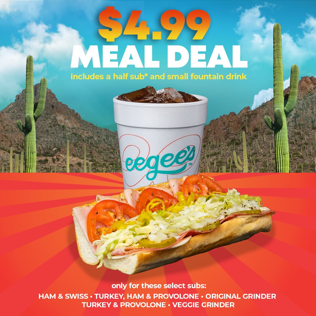 eegees on Twitter "The 4.99 Meal Deal is a hit! Now you can enjoy
