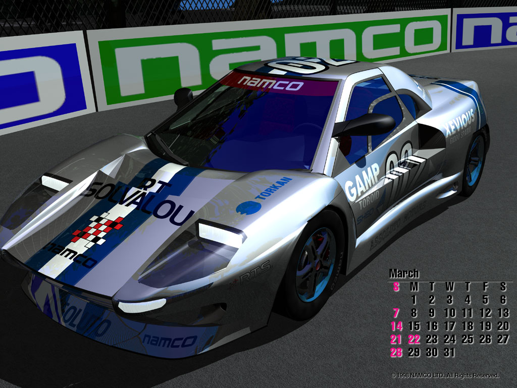 lucidrhythms_'s tweet photo. Here's the RIDGE RACER TYPE 4 1999 Desktop Calendar, as seen in Namco's Wonder Page gallery. (Courtesy of @mzpau_l. Thank you for sharing it!)

The full archive can be found here (including content from other Namco IPs): https://t.co/Uqt7mX8Mtz

🧵(1/3) https://t.co/uCY5idPV5i