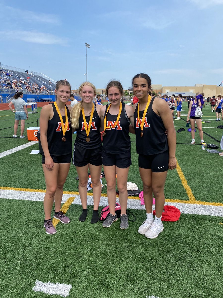 SpudTrack's tweet photo. 4th place in the 4x200.  8th all time at 1:46.10.  Way to go Kadyn, Katryna, Cipriana and Ara!! https://t.co/GKoXJLKejS