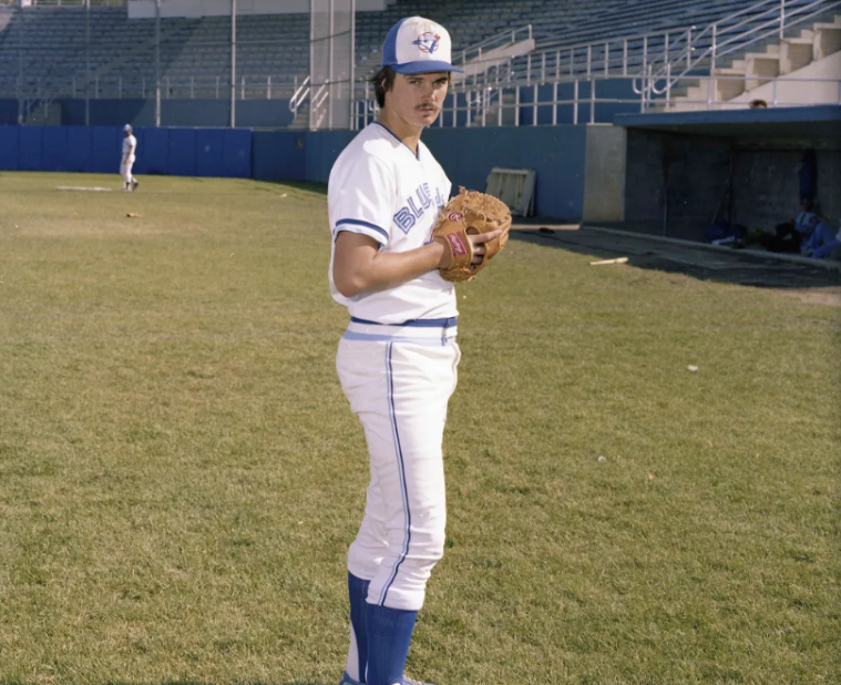 PolyesterUnis's tweet image. David Wells, 1982 Medicine Hat @BlueJays (age 19)