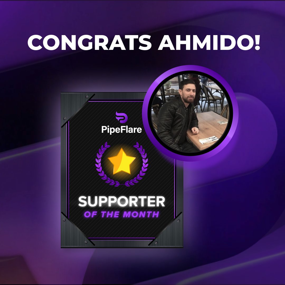 PipeFlare's tweet photo. Our Supporter of the Month NFT goes to @ahmedsam89

He’ll be enjoying a 1.5x Faucet Multiplier for being an active community member👾

Like this if you want to be chosen next! https://t.co/cbgQTuQKkm
