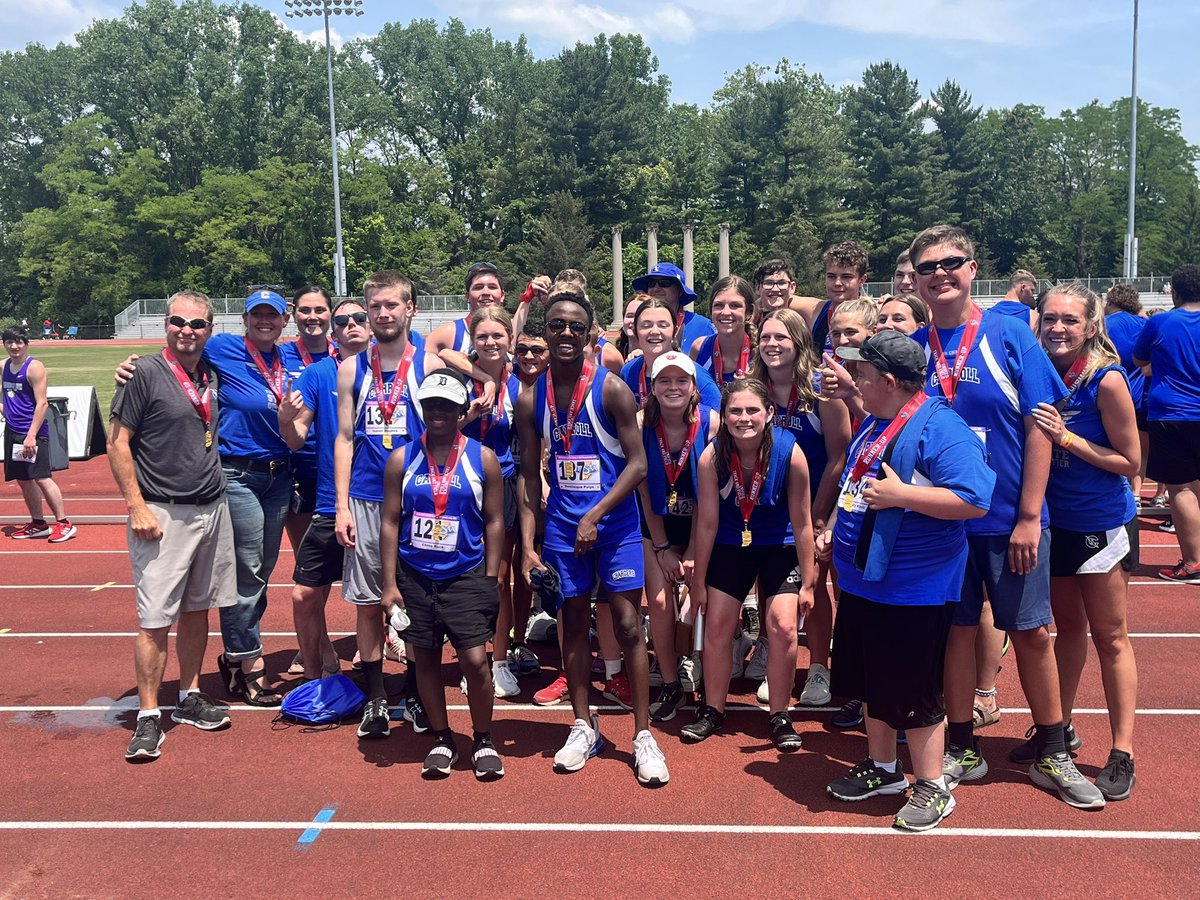 IHSAA1's tweet photo. Congratulations to the Carroll Chargers of Fort Wayne, the 2023 Unified Track and Field State Runner-Up! @carrollchargers @SOIndiana @ChampsTogether https://t.co/eFVaFM76Ai