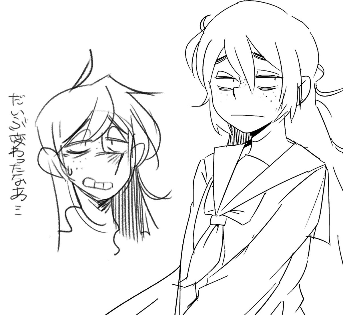 1番最初にうちの子をアップしたのがこの絵だそうで
5年間もお絵描きしてるとさすがに変化するもんですね… 