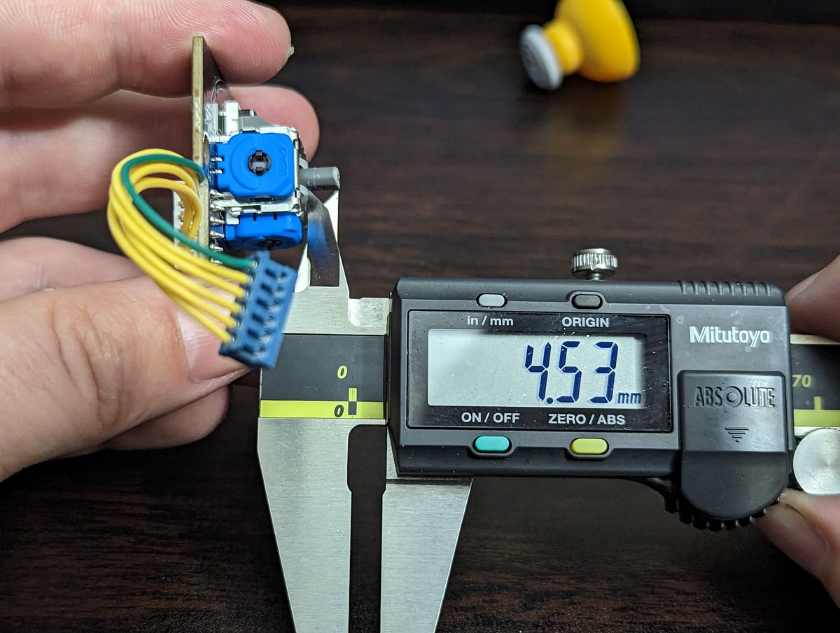 gamrjerome's tweet photo. Welcome the #8bitdo hybrid #n64 stick. I wanted to show what's possible, maybe someone can do a 3D printed part to accommodate a #SS64 thumb and correct the height.
This required a modified C-Stick and I needed to cut the 8bitdo stick down. It still sits a little higher than oem https://t.co/03p3x7yDzc