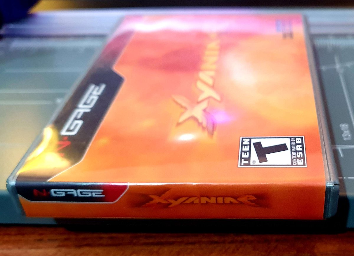 pocketsuke's tweet photo. Lastly in the #NGage custom cover art project we have #Xyanide. Released by Playlogic and overloaded in 2005 this bullet hell shooter is the counterpart to the console version. A great but very difficult game. I believe this game was digital only, I may be wrong. Art in comments https://t.co/PHPRB9OQnu