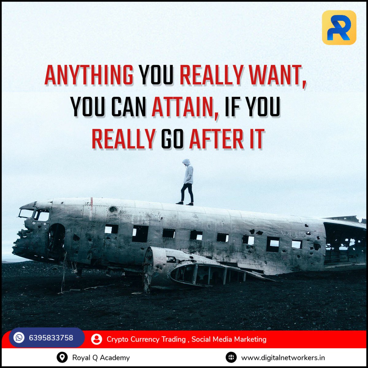 Anything you really want, you can attain, if you really go after it.
#Inspirationalquotes #successquote
#ThinkBIGSundayWithMarsha
#RoyalQAcademy #learntotrade #cryptocurrency #bitcoin