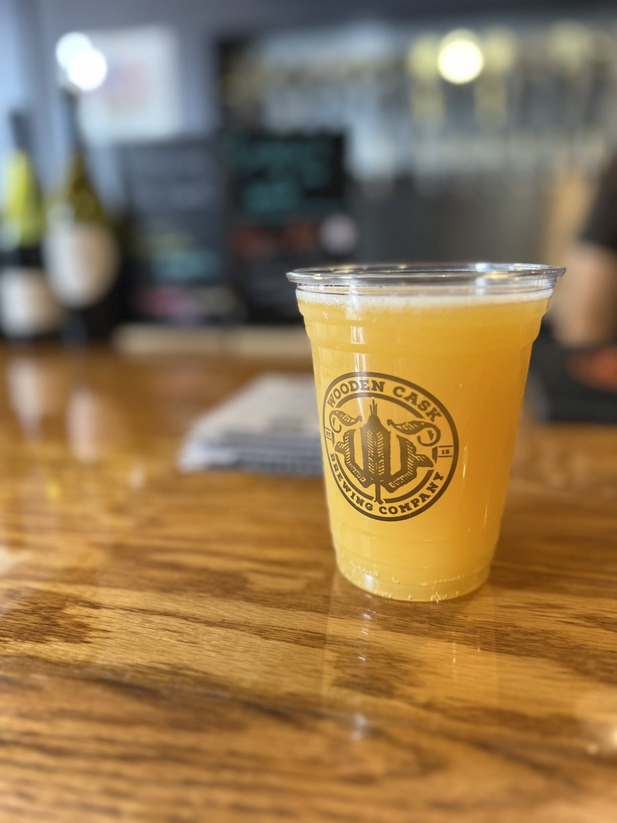 Cheers! Let the Mango Through 🥭 at <a href="/woodencask/">Wooden Cask Brewing</a> #MangoSour #Brewery