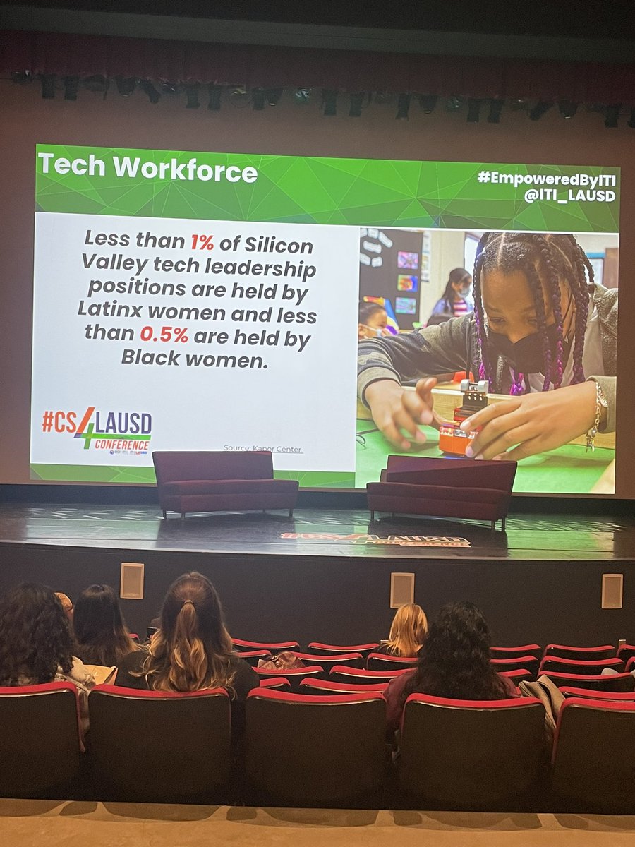 principalcwc's tweet image. Talking about girls of color in Computer Science!  These are Coldwater girls featured at the opening of CS4LAUSD!  So proud of the work we do ❤️ @ITI_LAUSD @MsDamonte @LASchoolsNorth @LASchools
