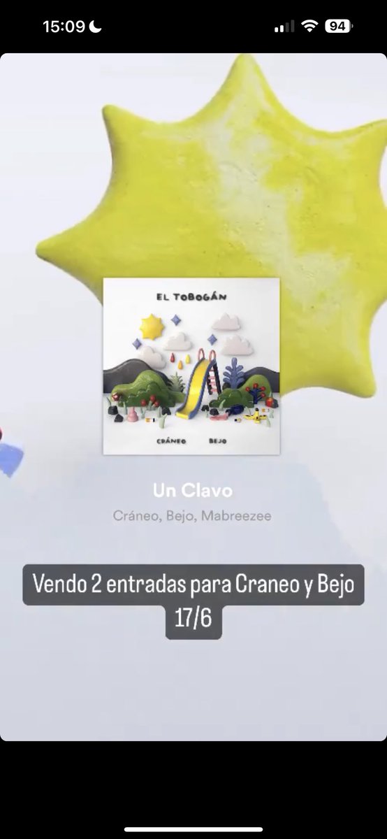 vickipaci1's tweet photo. VENDO 2 ENTRADAS PARA CRANEO Y BEJO 17/6
@SlothBrite @Bejoflow https://t.co/y3w0HzljCG