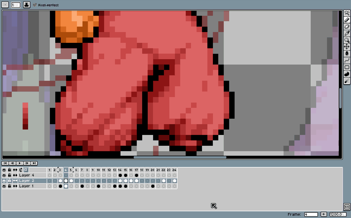 mordanpix's tweet photo. #CommissionStatus 
Alright, now is my turn to post something
Haha, pixelated pants 😍.

Commissions Status:
1) Pack of sprites (DONE, private)    
2) 2 sprites (WIP, first on queue now) https://t.co/M6bfbuqjCQ