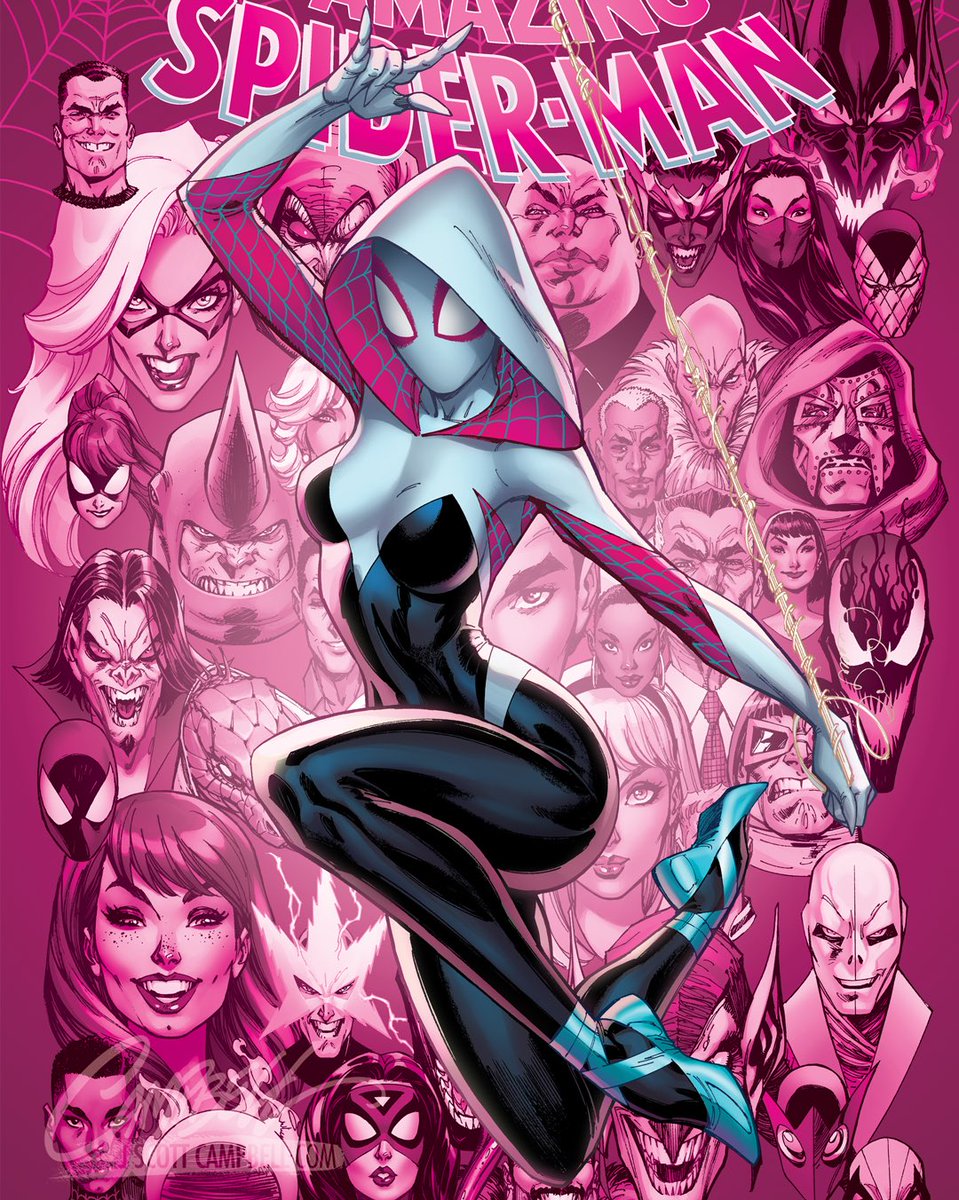 「 Who's already seen #AcrossTheSpiderVers」|J. Scott Campbell♠️🎨のイラスト