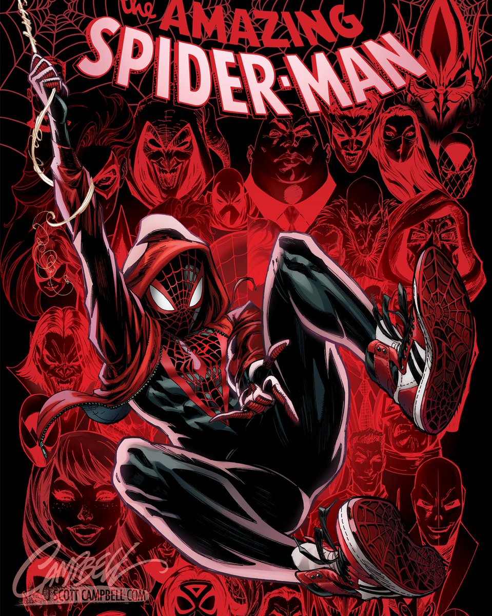 「 Who's already seen #AcrossTheSpiderVers」|J. Scott Campbell♠️🎨のイラスト