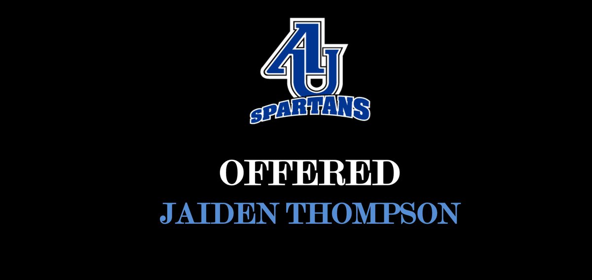 Blessed to receive an offer from Aurora University. Go Spartans! 💙