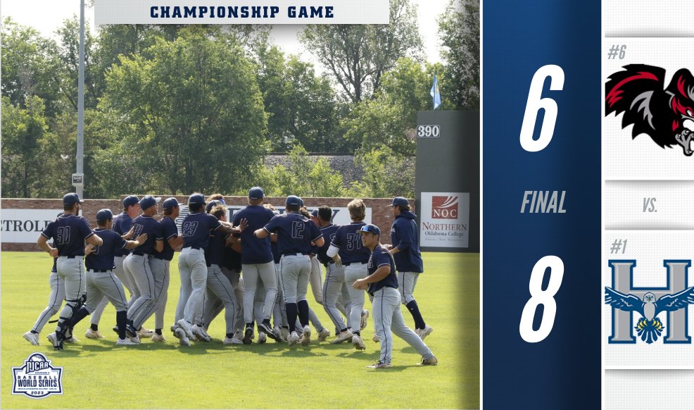 🏆The hardware is heading to Normal, IL!

The Heartland Hawks are the 2023 #NJCAABaseball DII World Series Champions!

njcaa.org/championships/…
