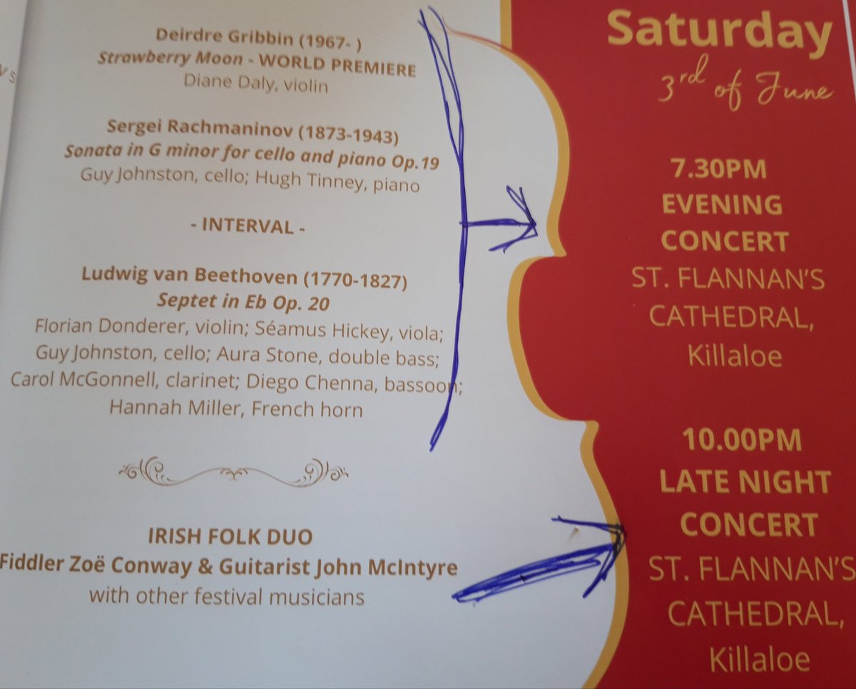More detail on tonight's two back to back concerts <a href="/KillaloeF/">SCS Killaloe Music Festival</a>