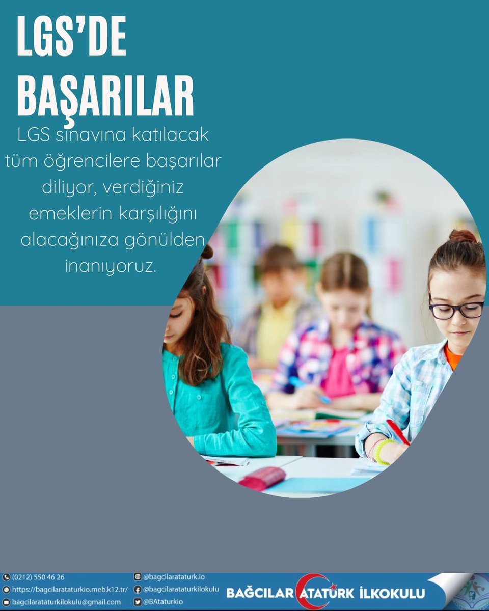 BAtaturkio's tweet photo. Güzel sonuçlar elde etmeniz dileğiyle sınavda başarılar dileriz🙏 https://t.co/80dU0lM1DO