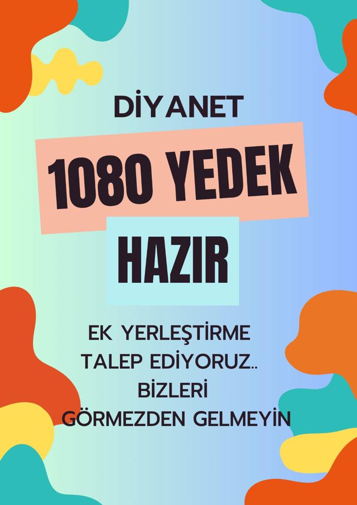 Tüm yedekler akademiye alınmak için bekliyor kazanilmis bir başarı ve boş kalan kontenjan var ses ver diyanet 
<a href="/RTErdogan/">Recep Tayyip Erdoğan</a> 
<a href="/ErbakanFatih/">Dr. Fatih Erbakan</a>
<a href="/DIBAliErbas/">Prof. Dr. Ali Erbaş</a>  
<a href="/ikalin1/">İbrahim Kalın</a> 
<a href="/ProfDrComakli/">PROF.DR.ŞAFAK ÇOMAKLI</a> 
<a href="/yenisafakyazari/">yusuf kaplan</a>
<a href="/fahrettinaltun/">Fahrettin Altun</a>
<a href="/Mustafa_Destici/">Mustafa Destici</a>
<a href="/evsenomer1/">Ömer EVSEN</a>

#DiyanetYedekleriAkademiyeAl